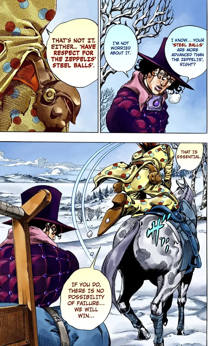 JoJo's Bizarre Adventure Steel Ball Run Colored Manga — Chapter 51 — Page 27