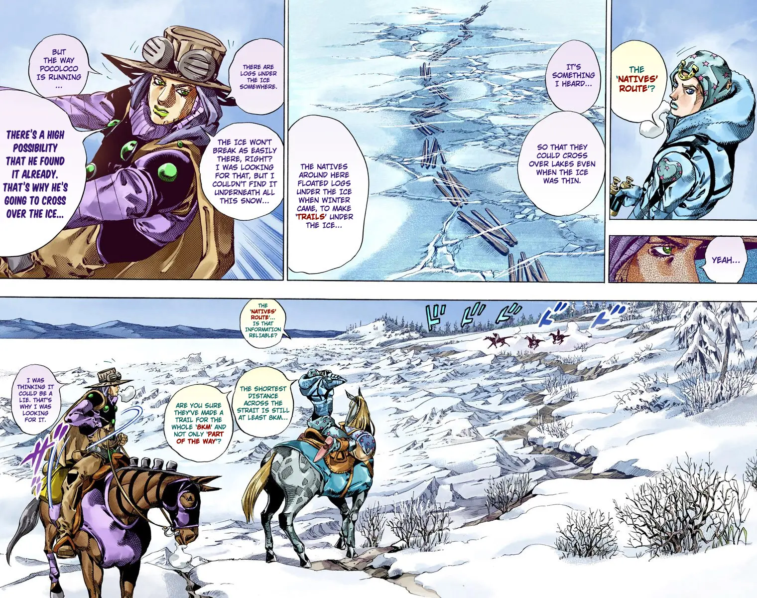 JoJo's Bizarre Adventure Steel Ball Run Colored Manga — Chapter 51 — Page 37