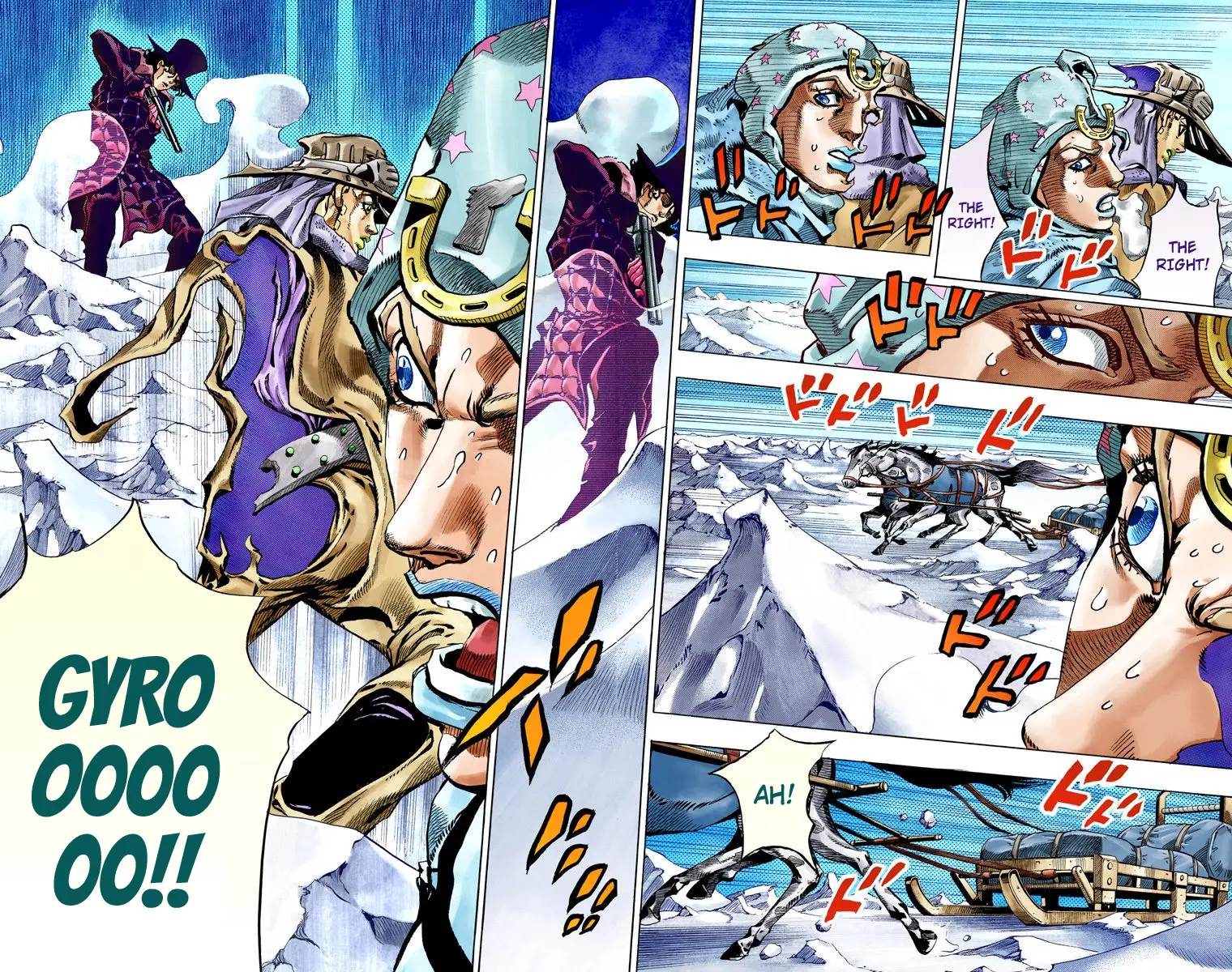 JoJo's Bizarre Adventure Steel Ball Run Colored Manga — Chapter 52 — Page 17