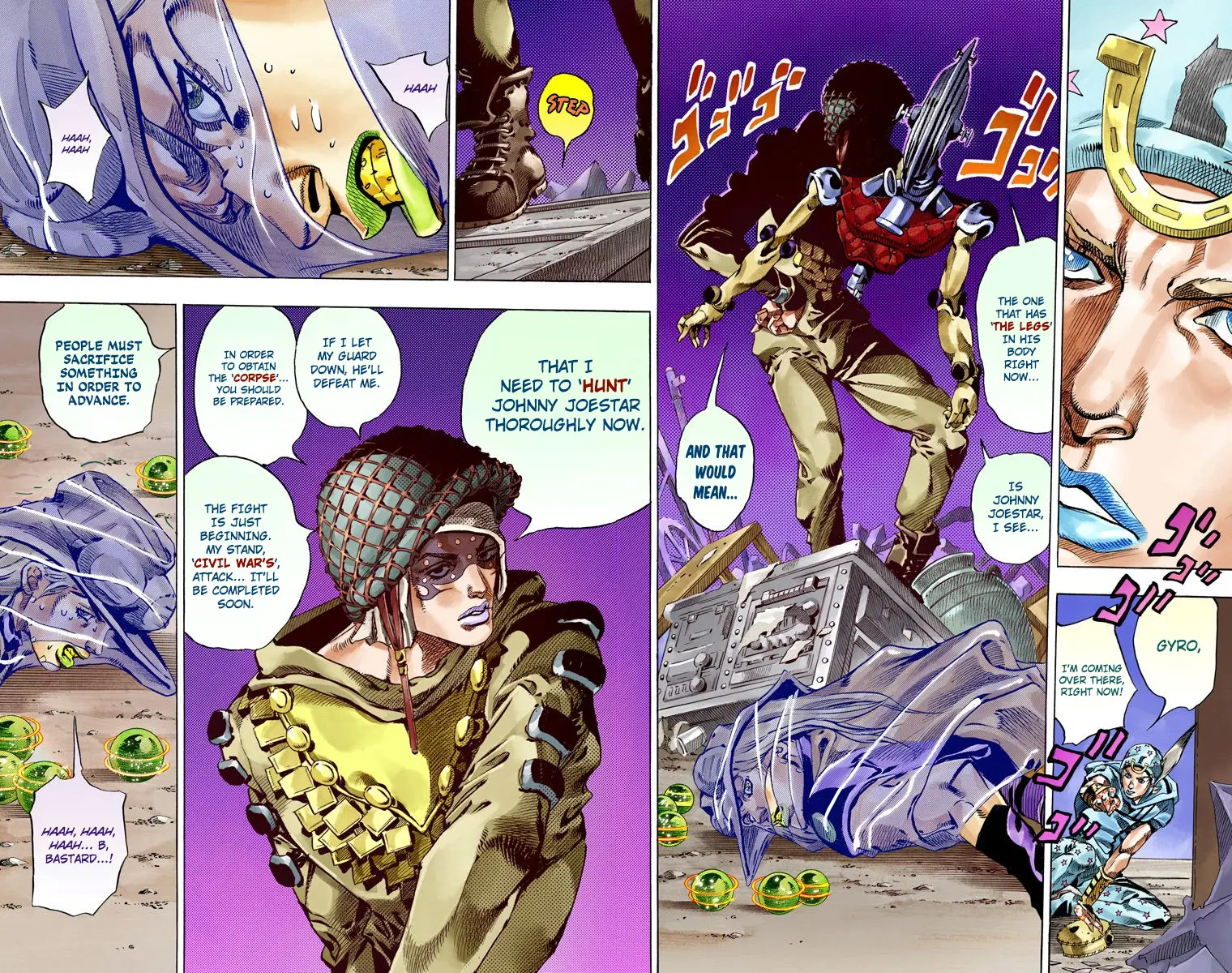 JoJo's Bizarre Adventure Steel Ball Run Colored Manga — Chapter 58 — Page 10