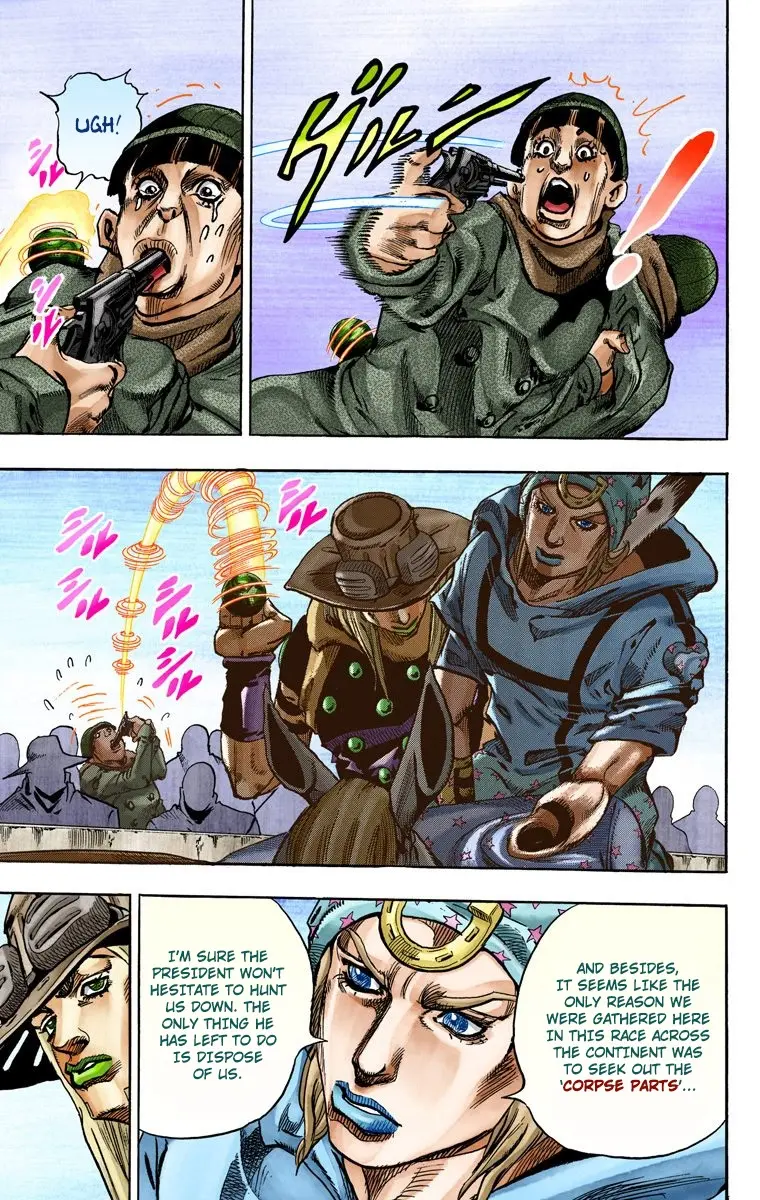 JoJo's Bizarre Adventure Steel Ball Run Colored Manga — Chapter 60 — Page 9