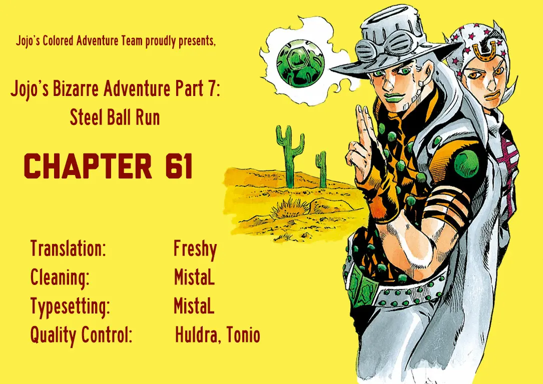 JoJo's Bizarre Adventure Steel Ball Run Colored Manga β Chapter 61 β Page 54