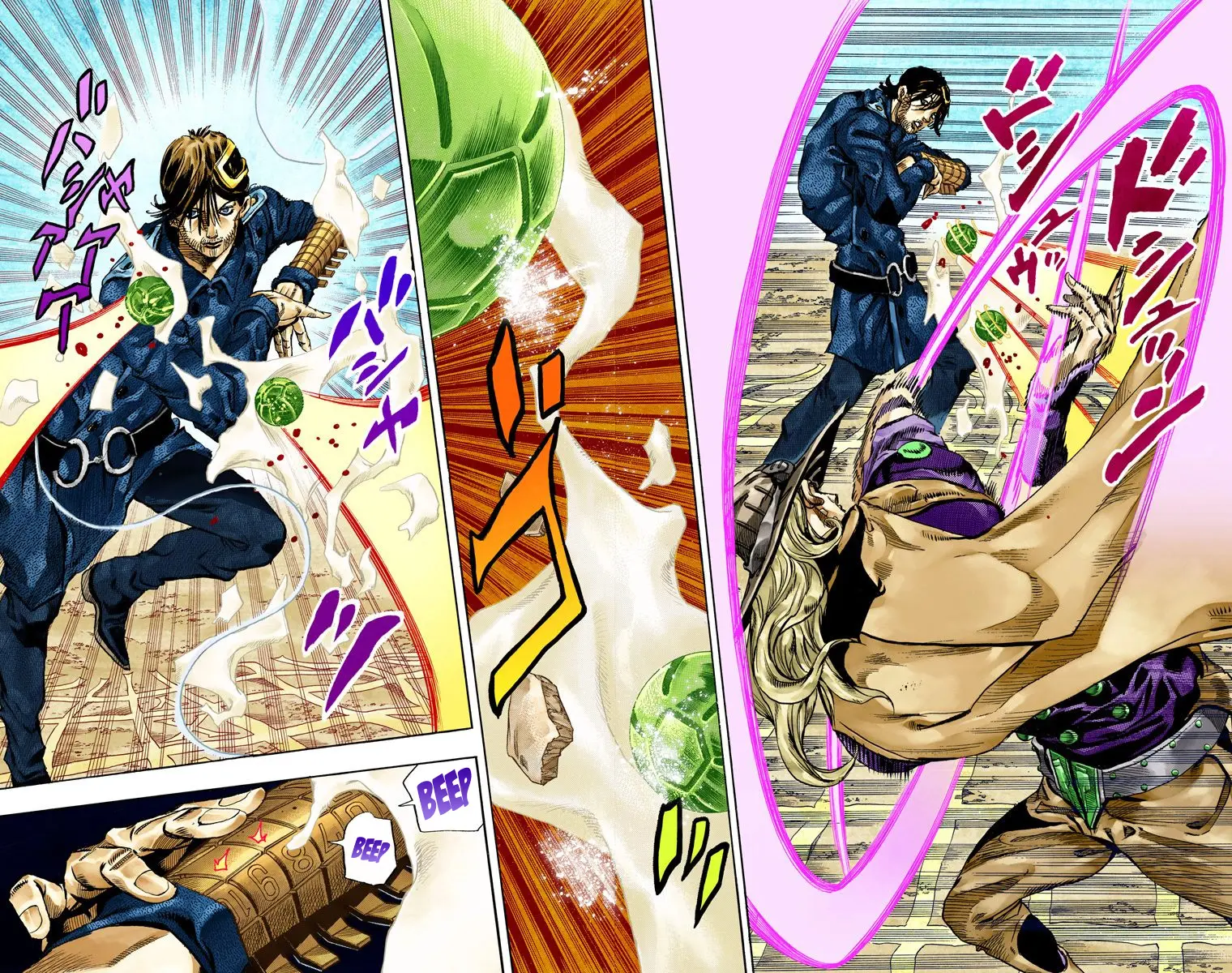 JoJo's Bizarre Adventure Steel Ball Run Colored Manga β Chapter 66 β Page 7