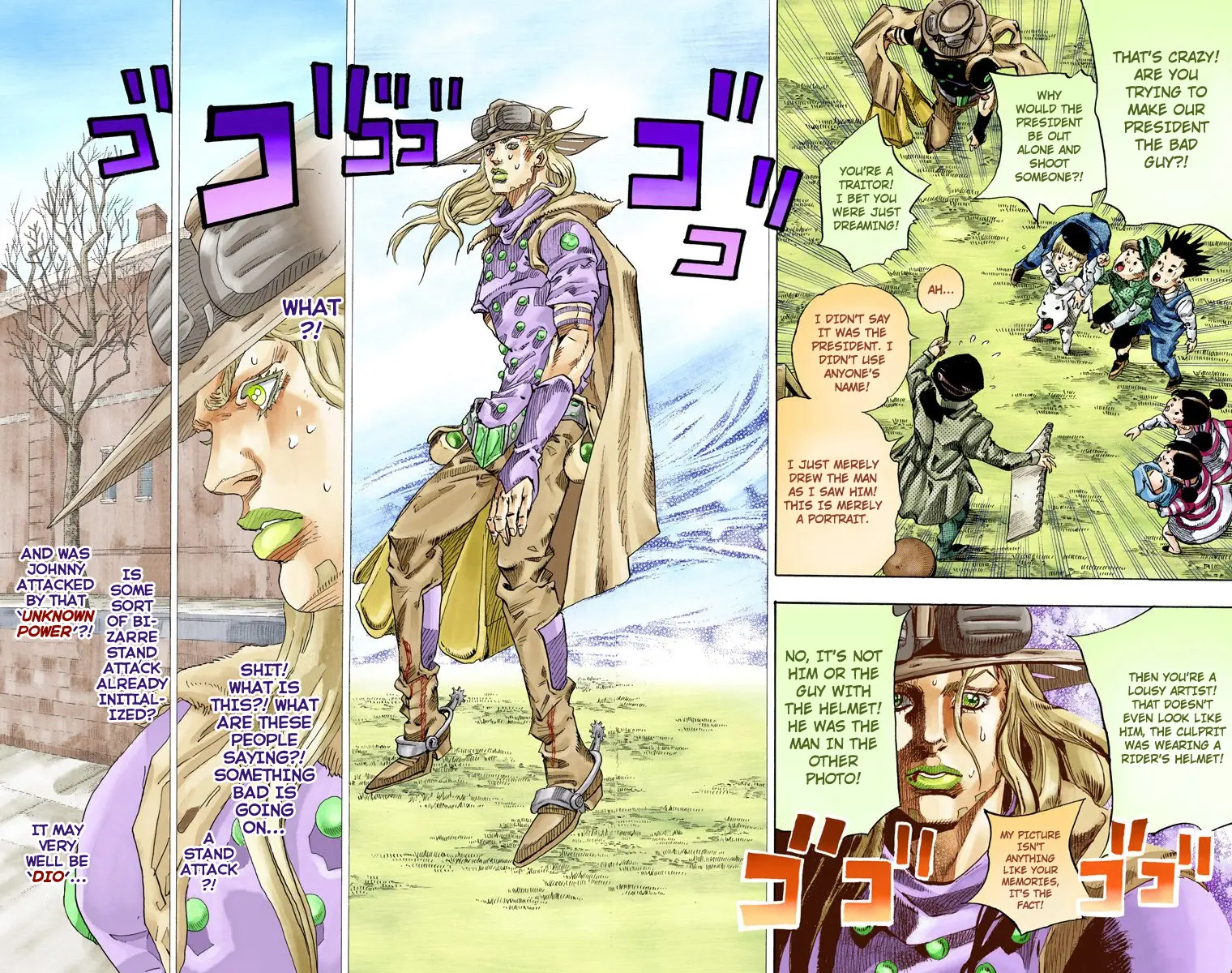 JoJo's Bizarre Adventure Steel Ball Run Colored Manga β Chapter 66 β Page 35