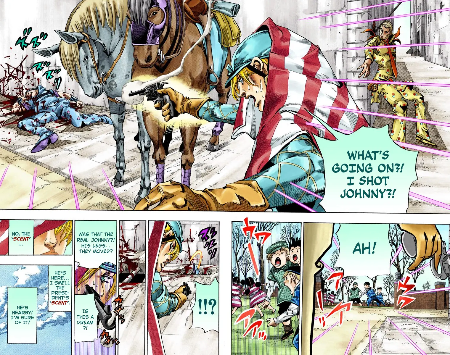 JoJo's Bizarre Adventure Steel Ball Run Colored Manga β Chapter 68 β Page 20