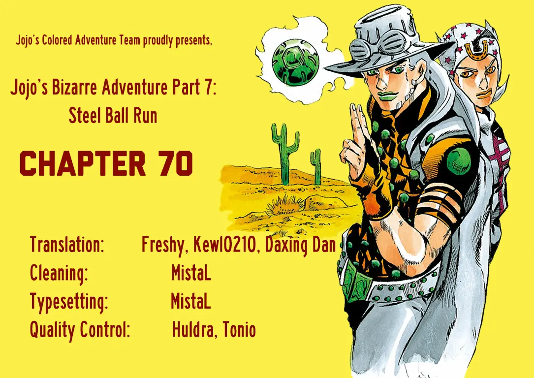 JoJo's Bizarre Adventure Steel Ball Run Colored Manga β Chapter 70 β Page 40