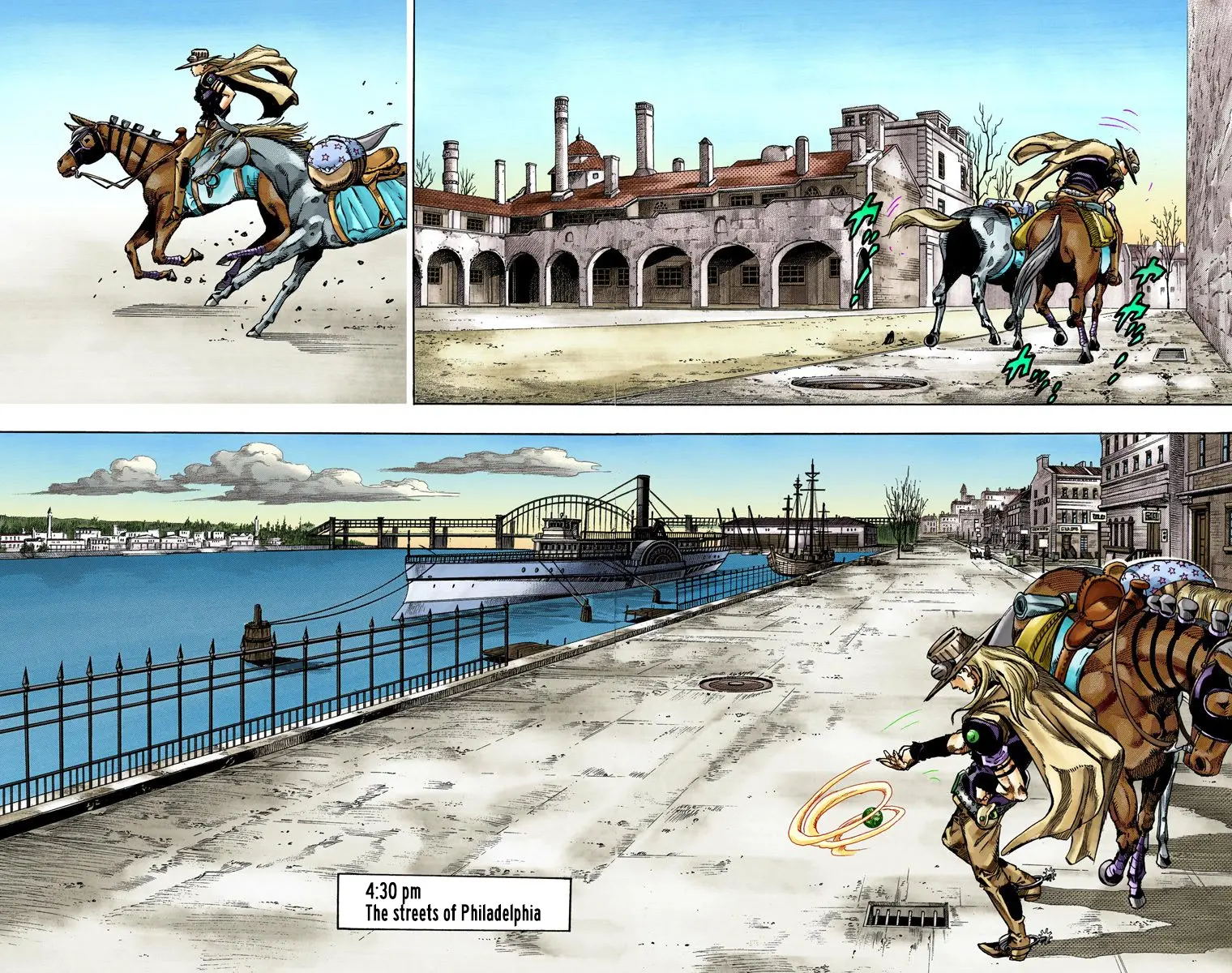 JoJo's Bizarre Adventure Steel Ball Run Colored Manga — Chapter 72 — Page 3