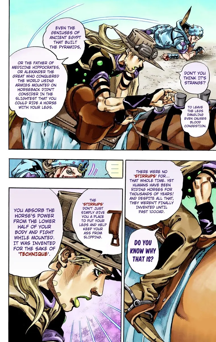 JoJo's Bizarre Adventure Steel Ball Run Colored Manga — Chapter 72 — Page 18