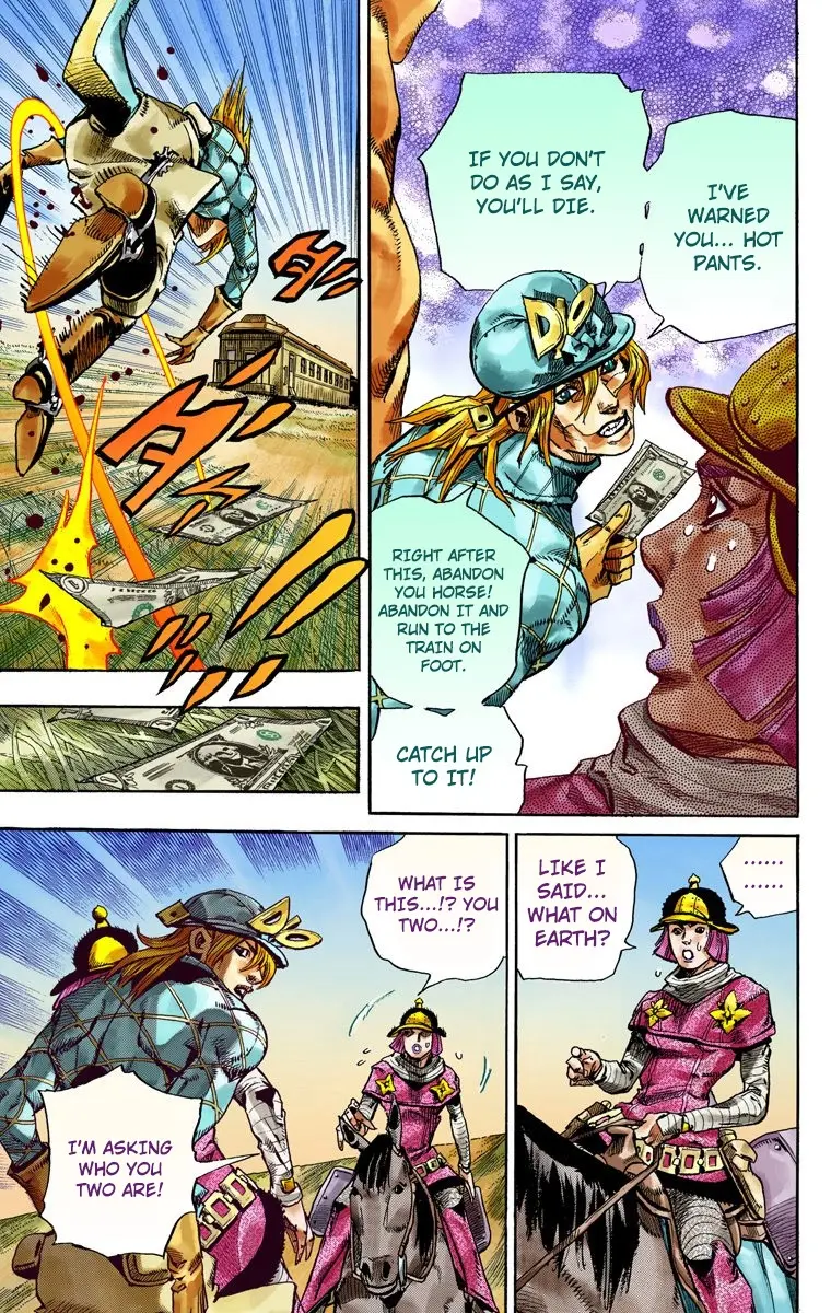 JoJo's Bizarre Adventure Steel Ball Run Colored Manga β Chapter 74 β Page 28