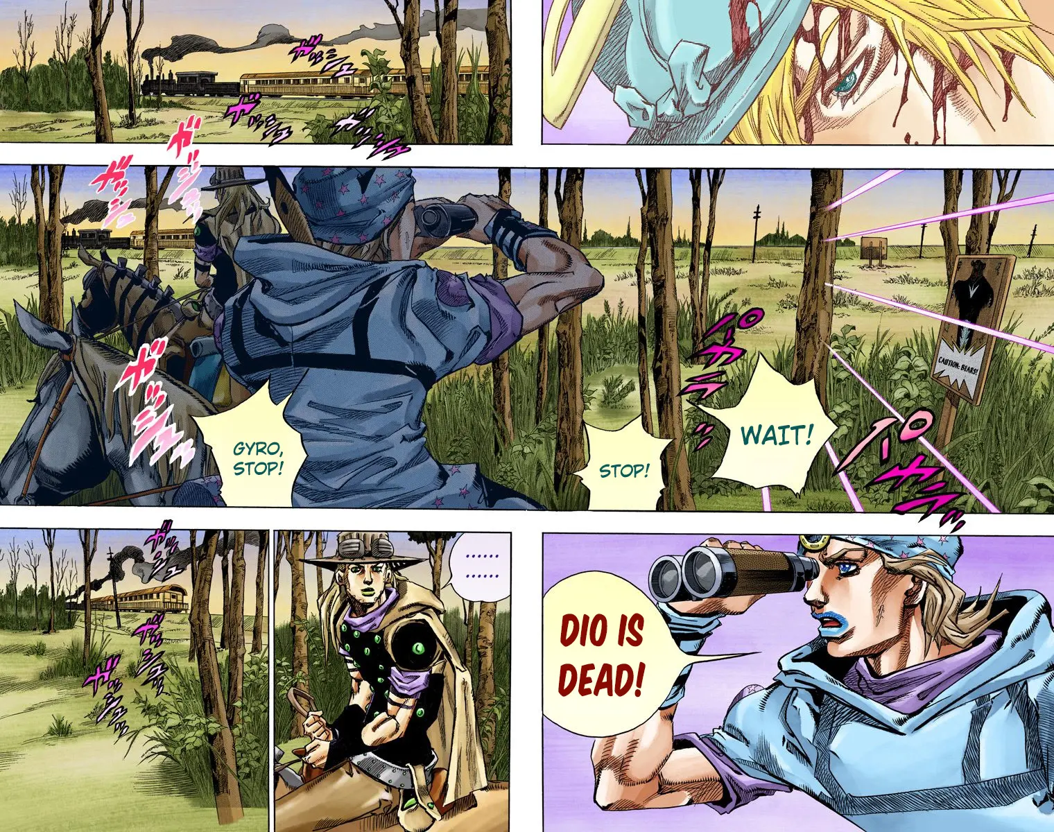 JoJo's Bizarre Adventure Steel Ball Run Colored Manga β Chapter 76 β Page 11
