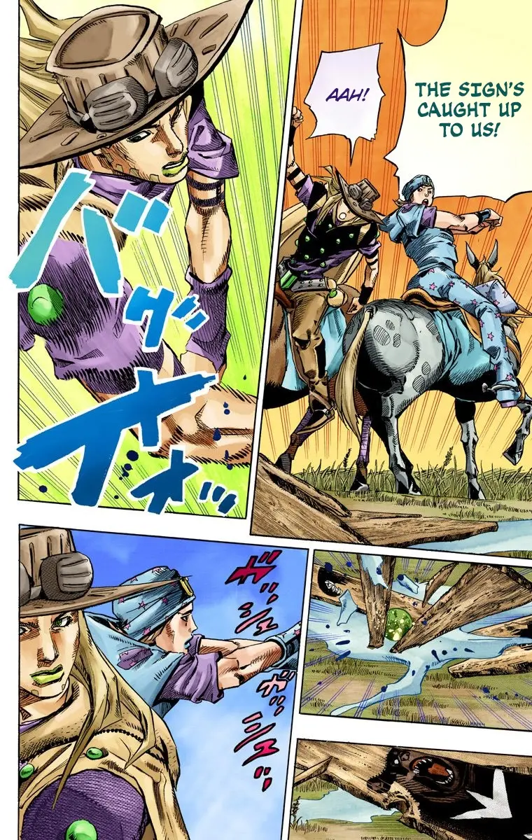 JoJo's Bizarre Adventure Steel Ball Run Colored Manga β Chapter 77 β Page 16