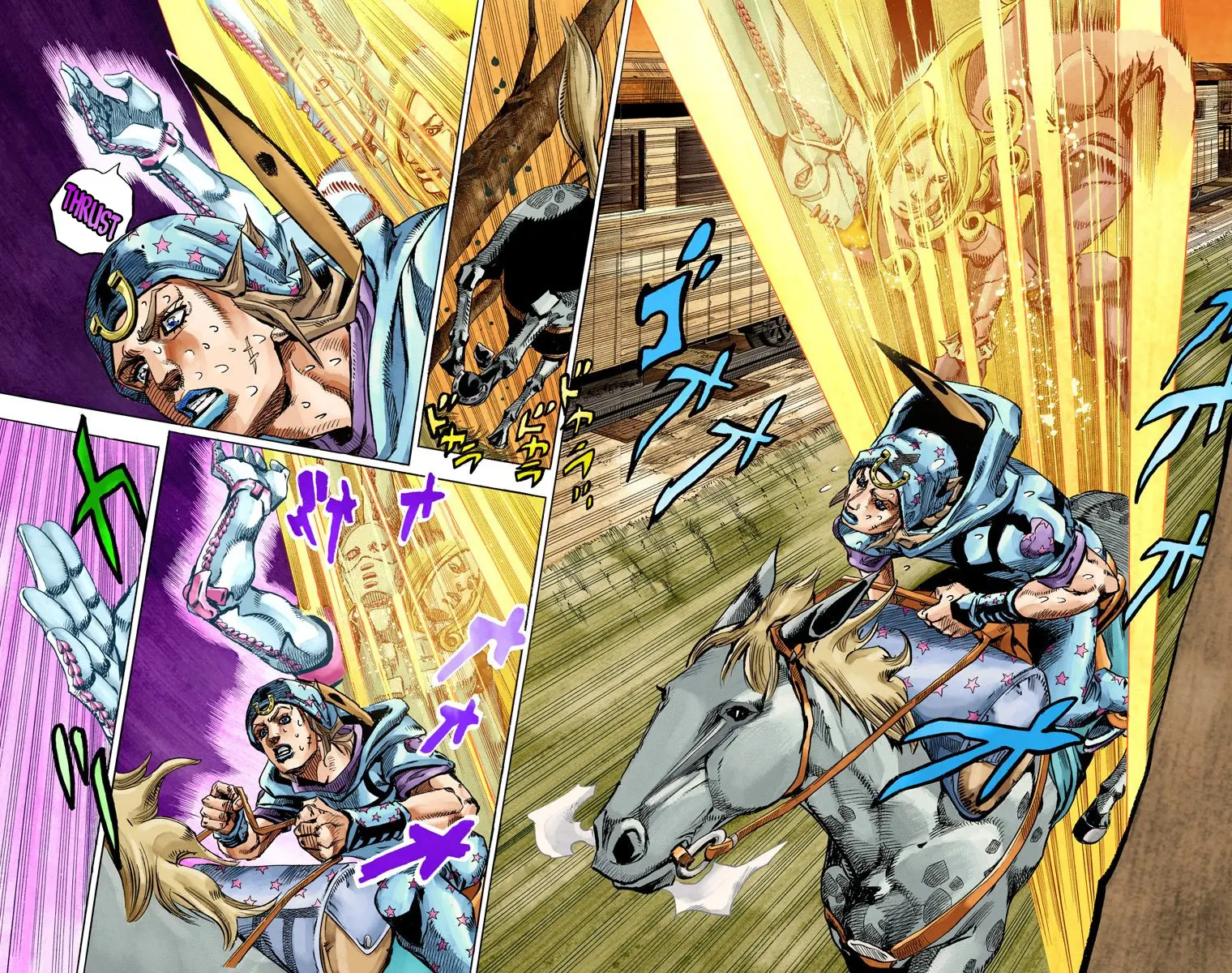 JoJo's Bizarre Adventure Steel Ball Run Colored Manga β Chapter 79 β Page 14