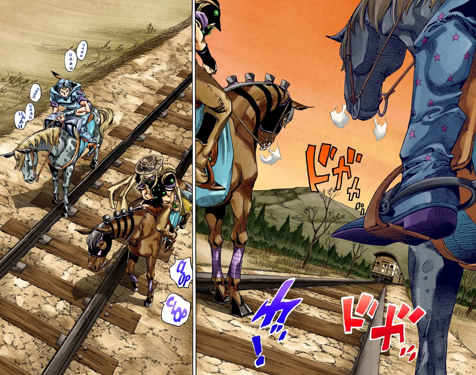 JoJo's Bizarre Adventure Steel Ball Run Colored Manga β Chapter 80 β Page 3
