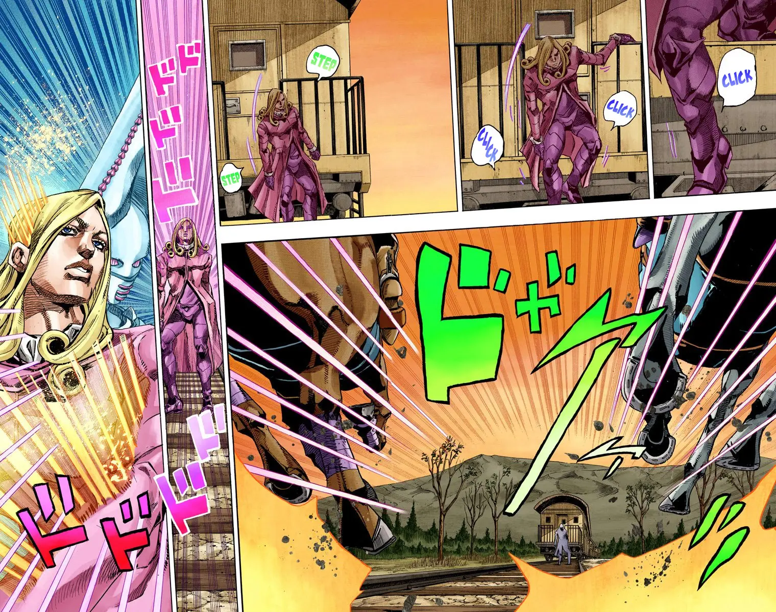 JoJo's Bizarre Adventure Steel Ball Run Colored Manga β Chapter 80 β Page 14