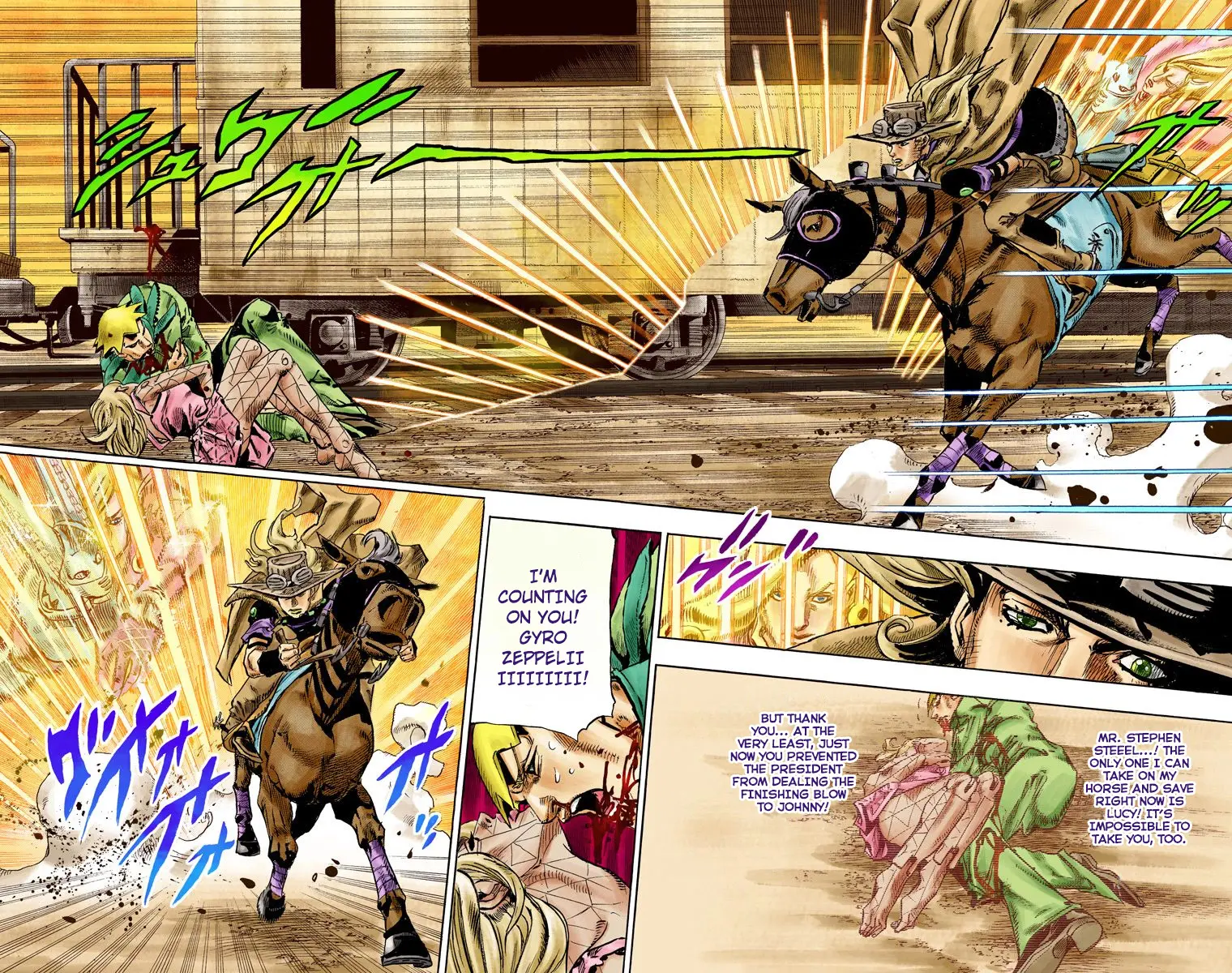 JoJo's Bizarre Adventure Steel Ball Run Colored Manga — Chapter 81 — Page 23