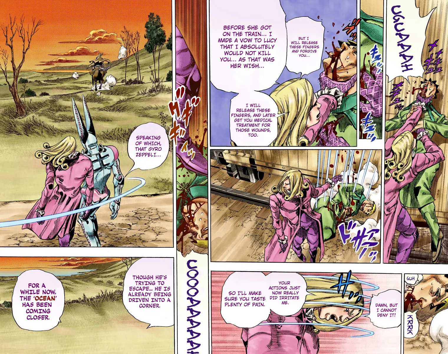 JoJo's Bizarre Adventure Steel Ball Run Colored Manga — Chapter 81 — Page 28