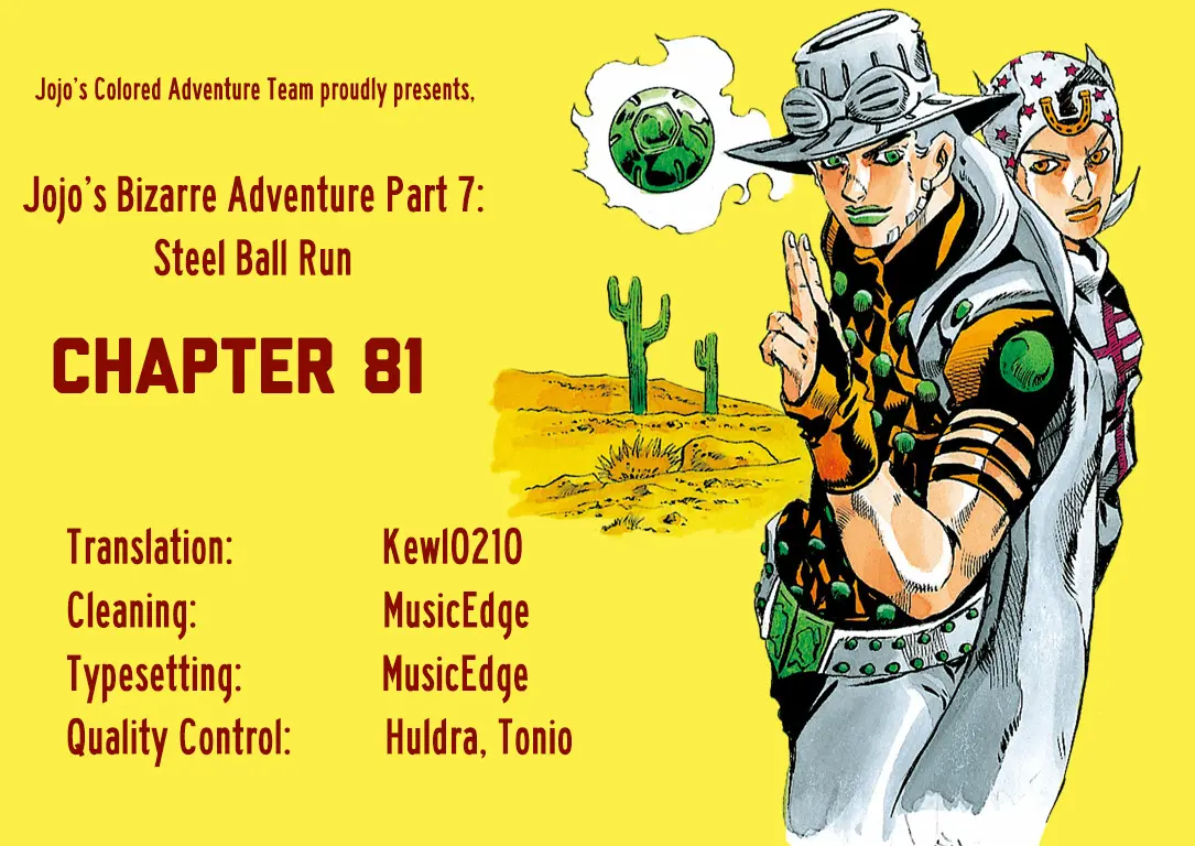 JoJo's Bizarre Adventure Steel Ball Run Colored Manga — Chapter 81 — Page 38