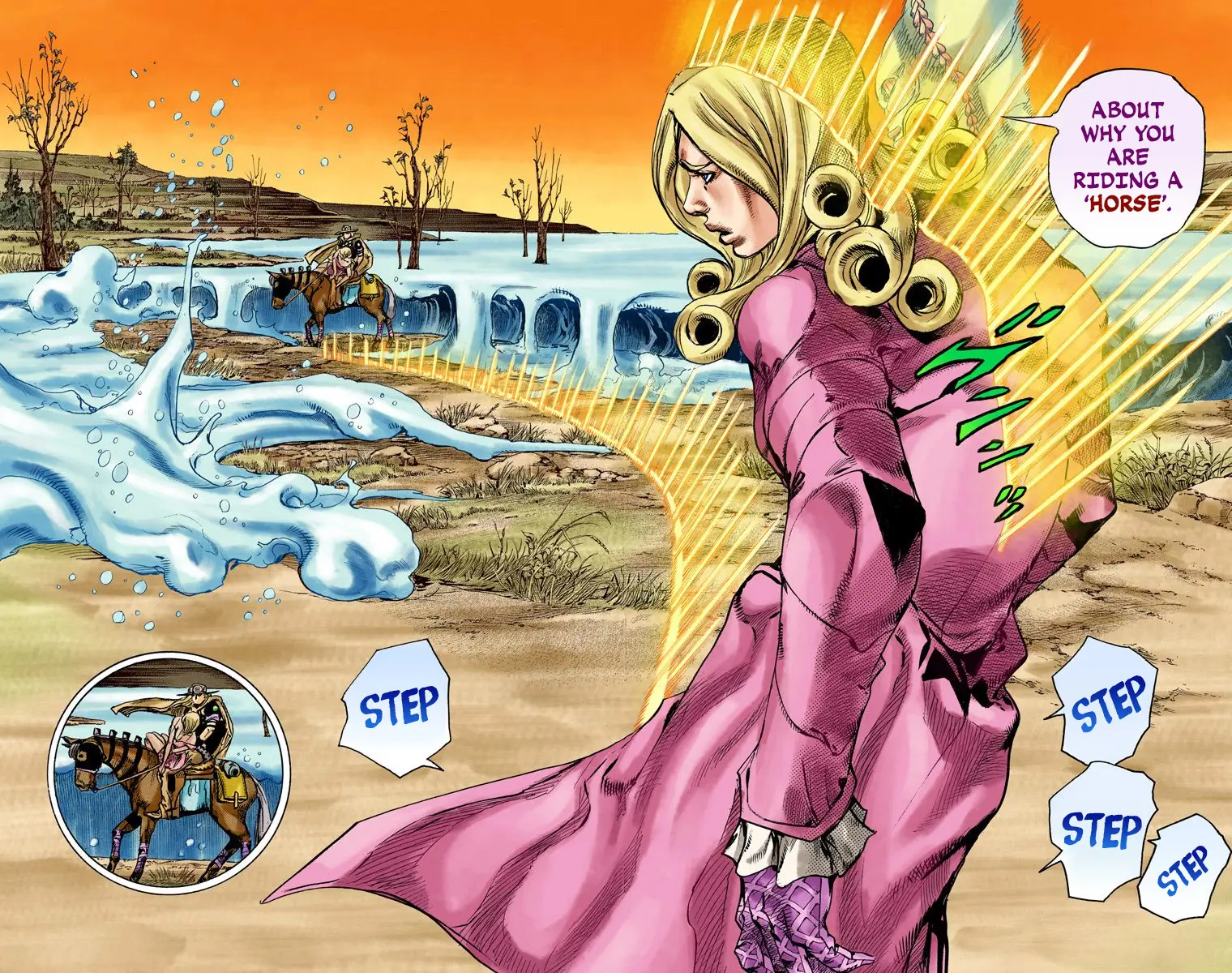 JoJo's Bizarre Adventure Steel Ball Run Colored Manga — Chapter 82 — Page 12