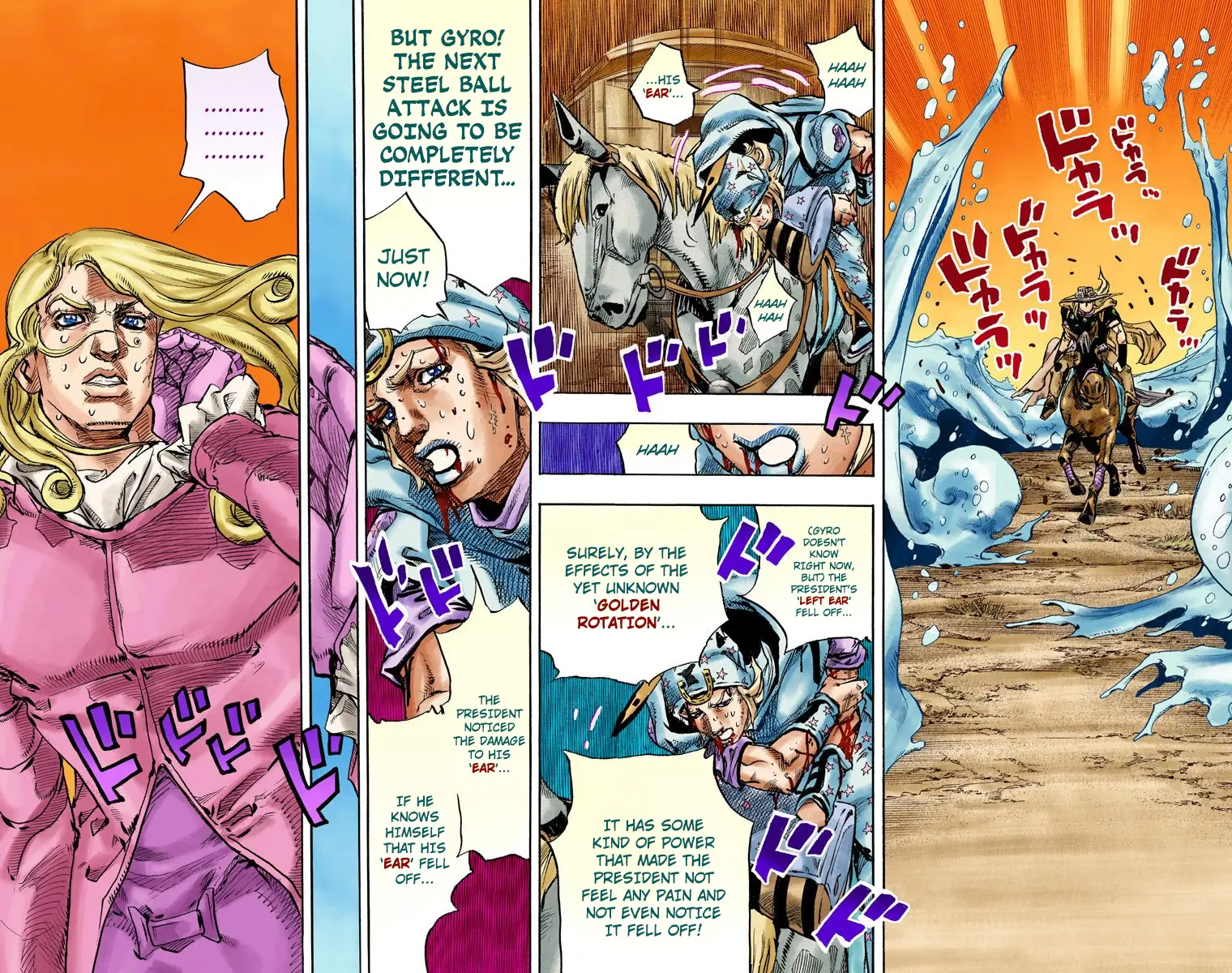 JoJo's Bizarre Adventure Steel Ball Run Colored Manga — Chapter 82 — Page 23