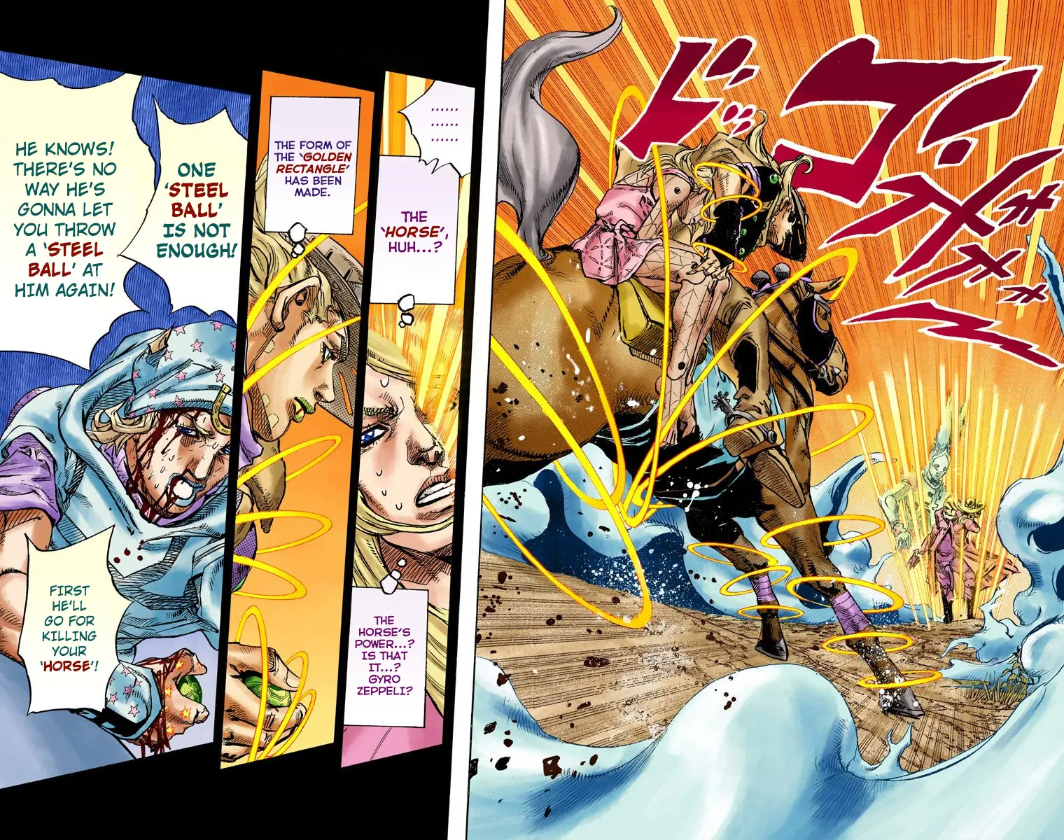 JoJo's Bizarre Adventure Steel Ball Run Colored Manga — Chapter 82 — Page 25