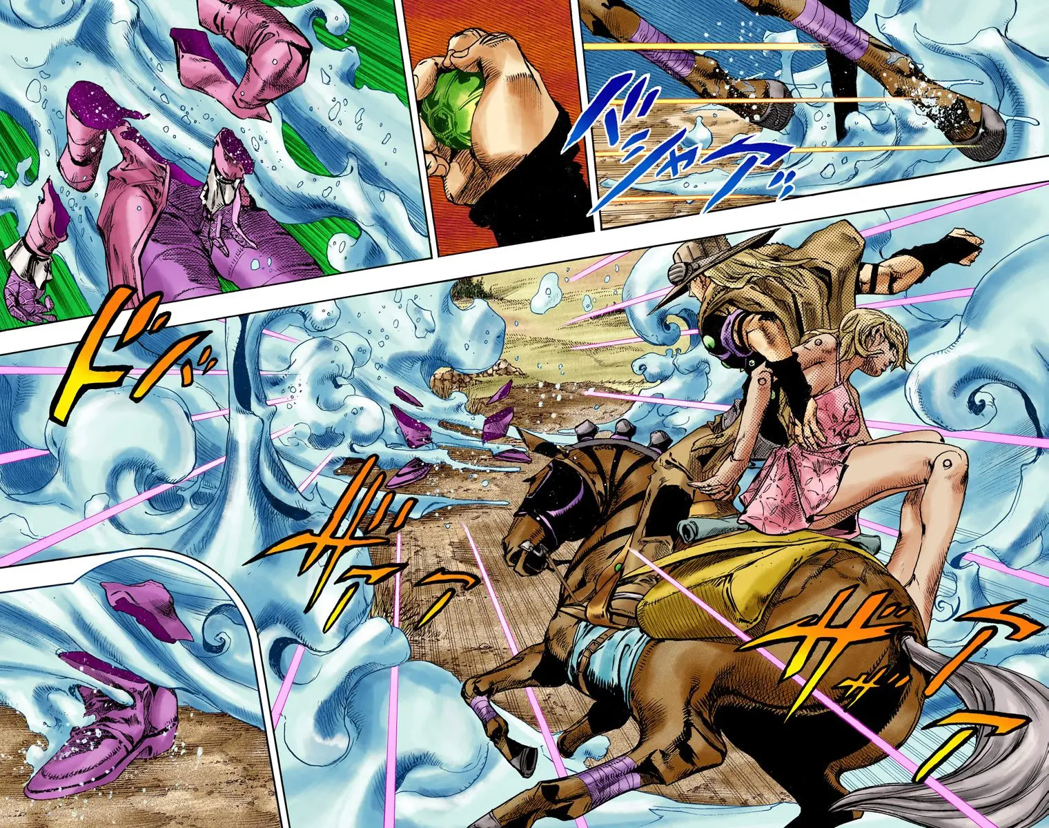 JoJo's Bizarre Adventure Steel Ball Run Colored Manga β Chapter 83 β Page 6
