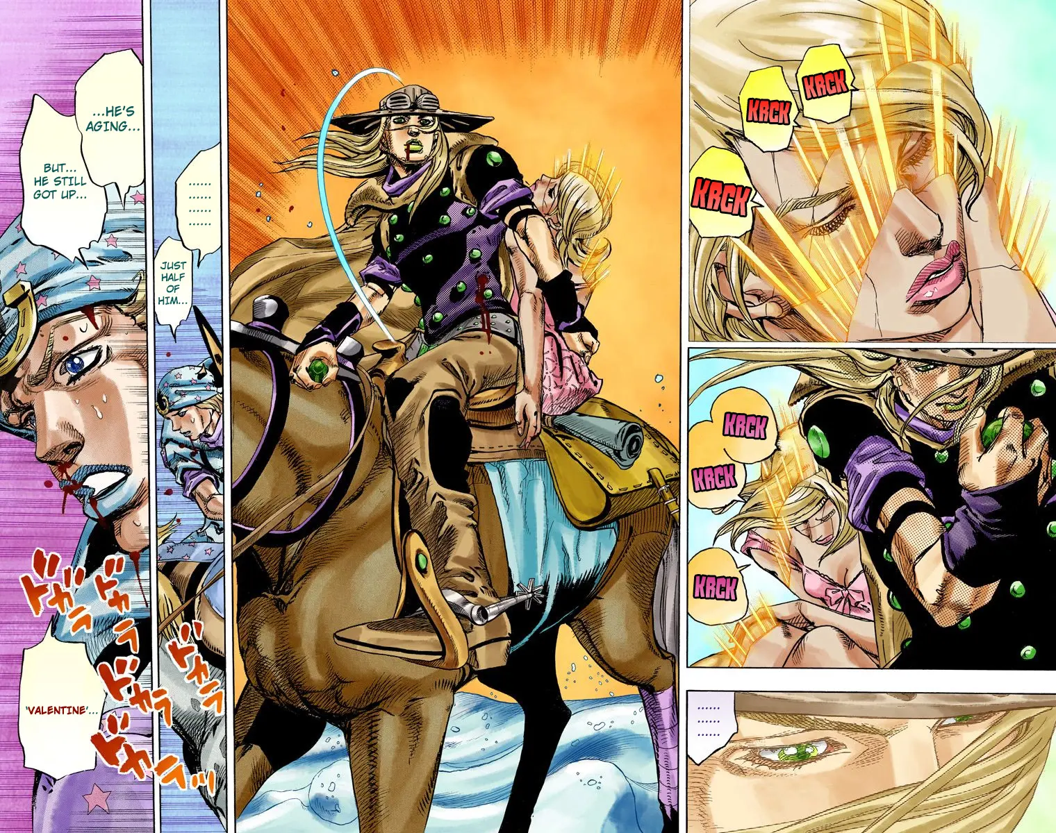 JoJo's Bizarre Adventure Steel Ball Run Colored Manga β Chapter 84 β Page 3
