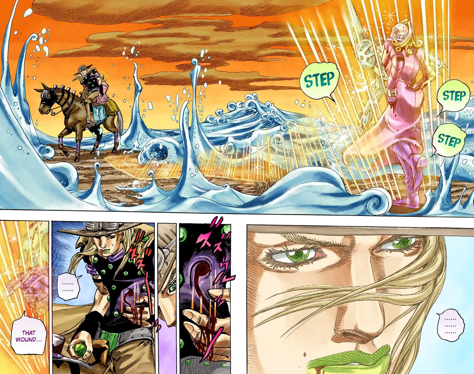 JoJo's Bizarre Adventure Steel Ball Run Colored Manga β Chapter 84 β Page 6
