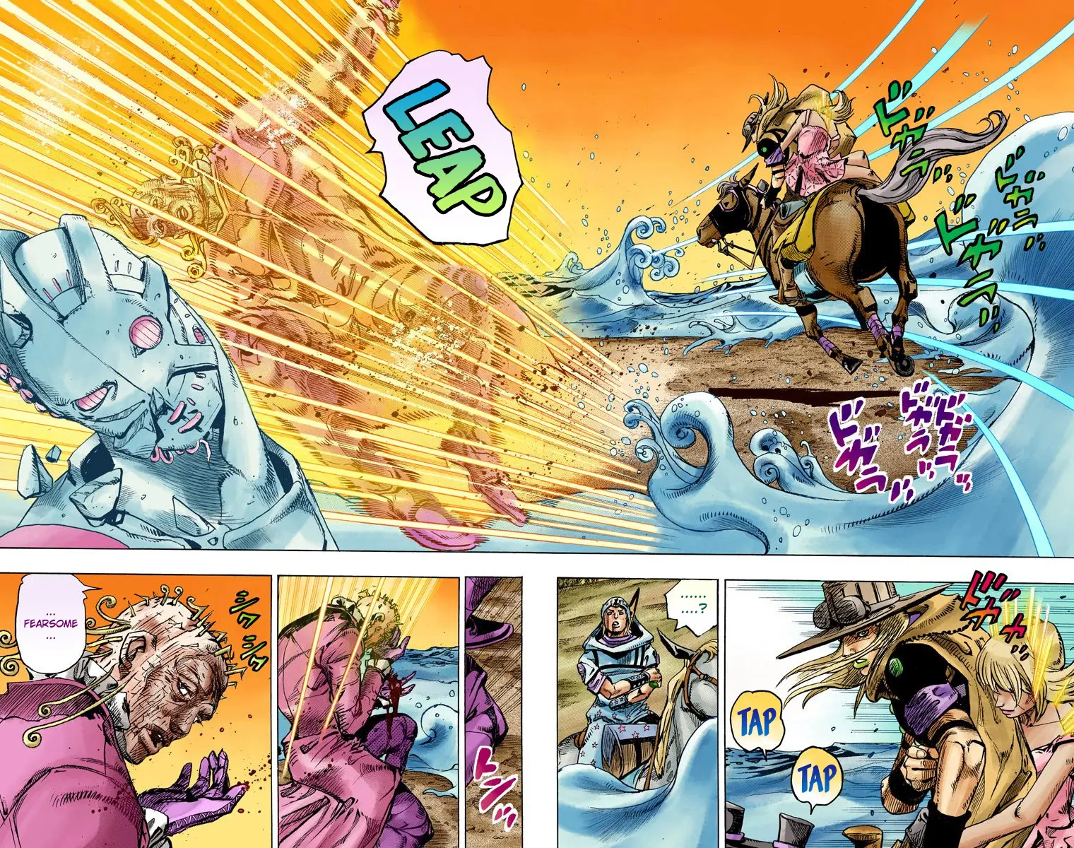 JoJo's Bizarre Adventure Steel Ball Run Colored Manga β Chapter 84 β Page 14
