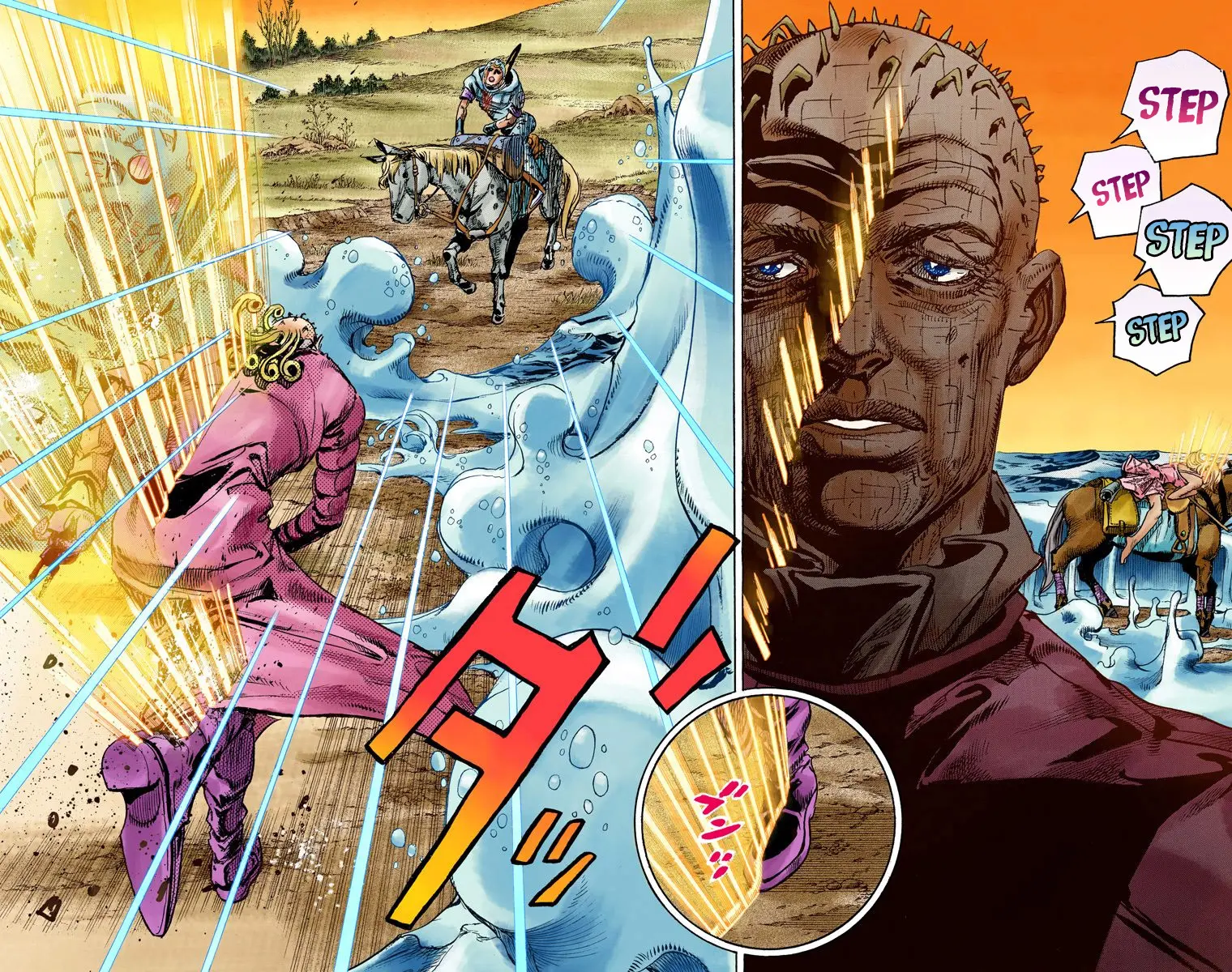 JoJo's Bizarre Adventure Steel Ball Run Colored Manga β Chapter 85 β Page 7