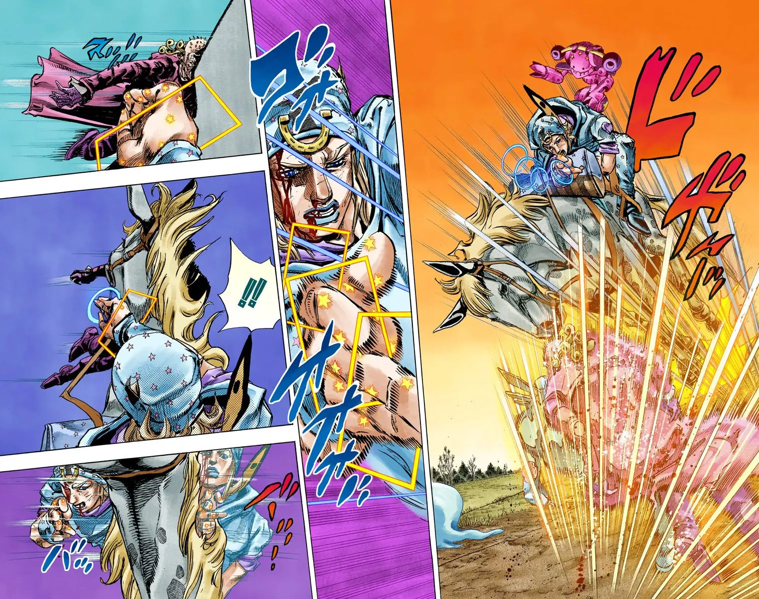 JoJo's Bizarre Adventure Steel Ball Run Colored Manga β Chapter 85 β Page 14