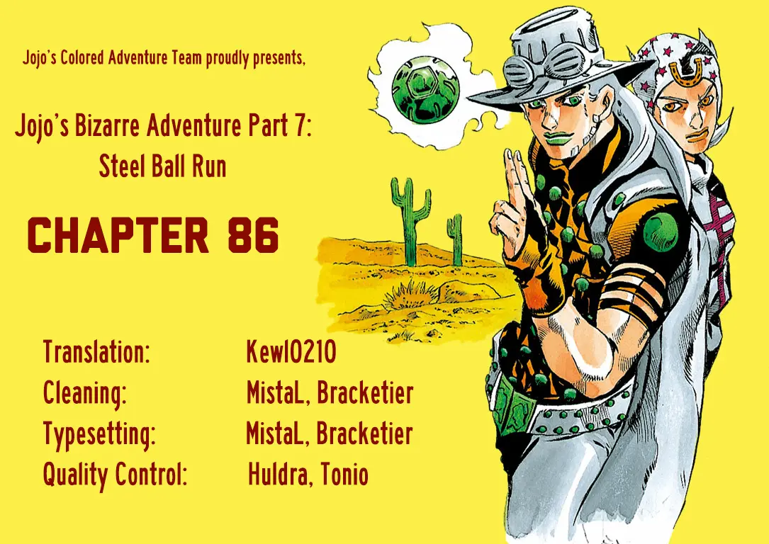 JoJo's Bizarre Adventure Steel Ball Run Colored Manga β Chapter 86 β Page 34