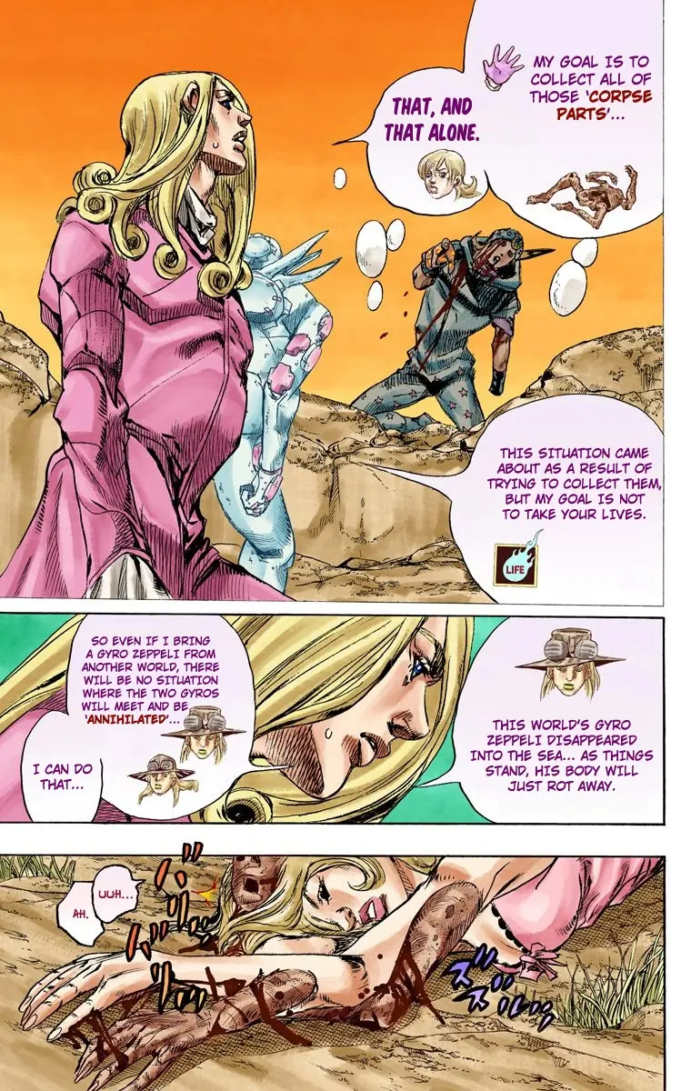 JoJo's Bizarre Adventure Steel Ball Run Colored Manga β Chapter 88 β Page 7