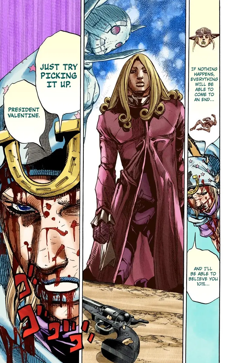 JoJo's Bizarre Adventure Steel Ball Run Colored Manga β Chapter 89 β Page 13
