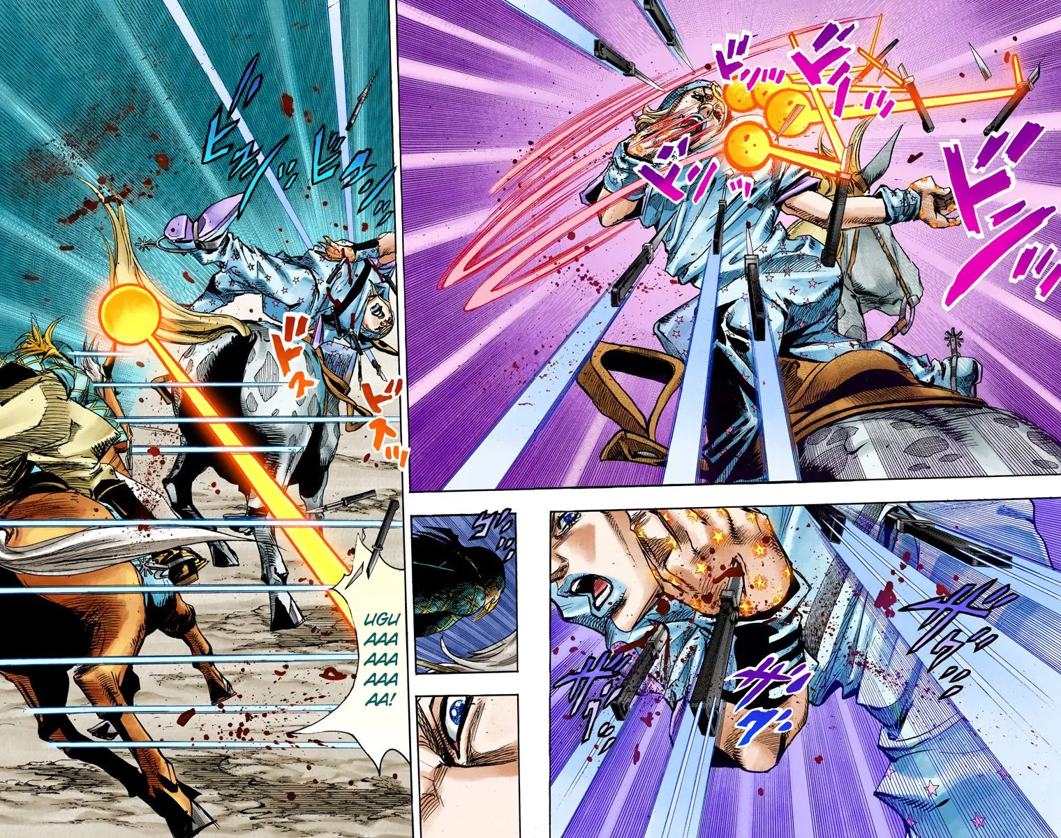 JoJo's Bizarre Adventure Steel Ball Run Colored Manga β Chapter 91 β Page 13