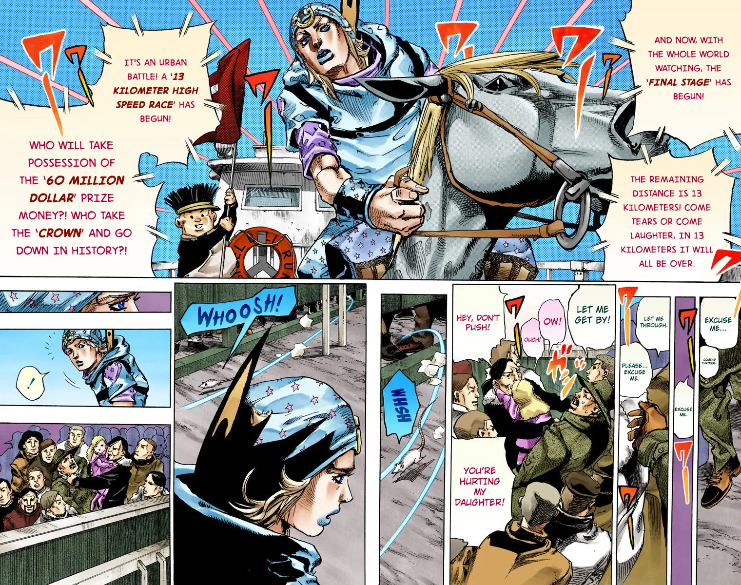JoJo's Bizarre Adventure Steel Ball Run Colored Manga β Chapter 91 β Page 32