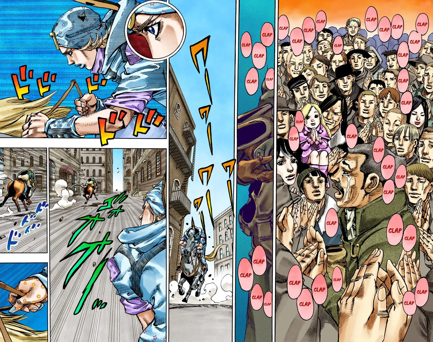 JoJo's Bizarre Adventure Steel Ball Run Colored Manga β Chapter 91 β Page 38