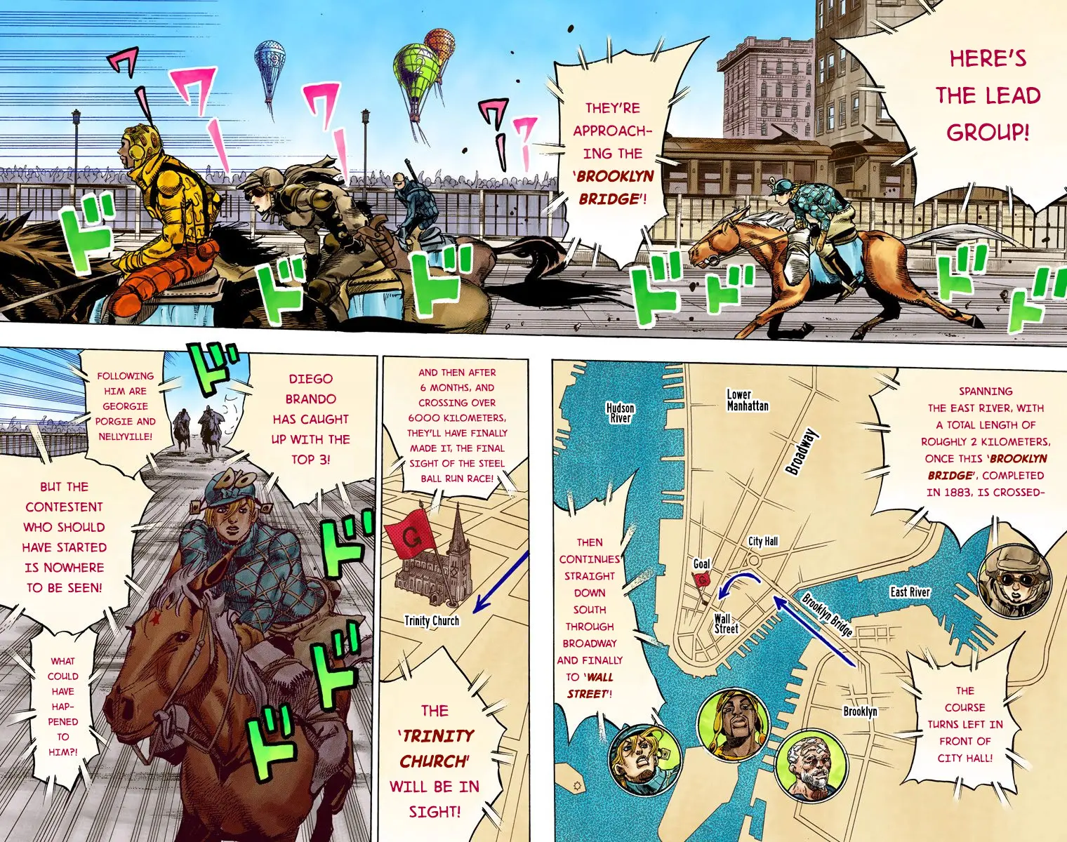 JoJo's Bizarre Adventure Steel Ball Run Colored Manga — Chapter 93 — Page 7
