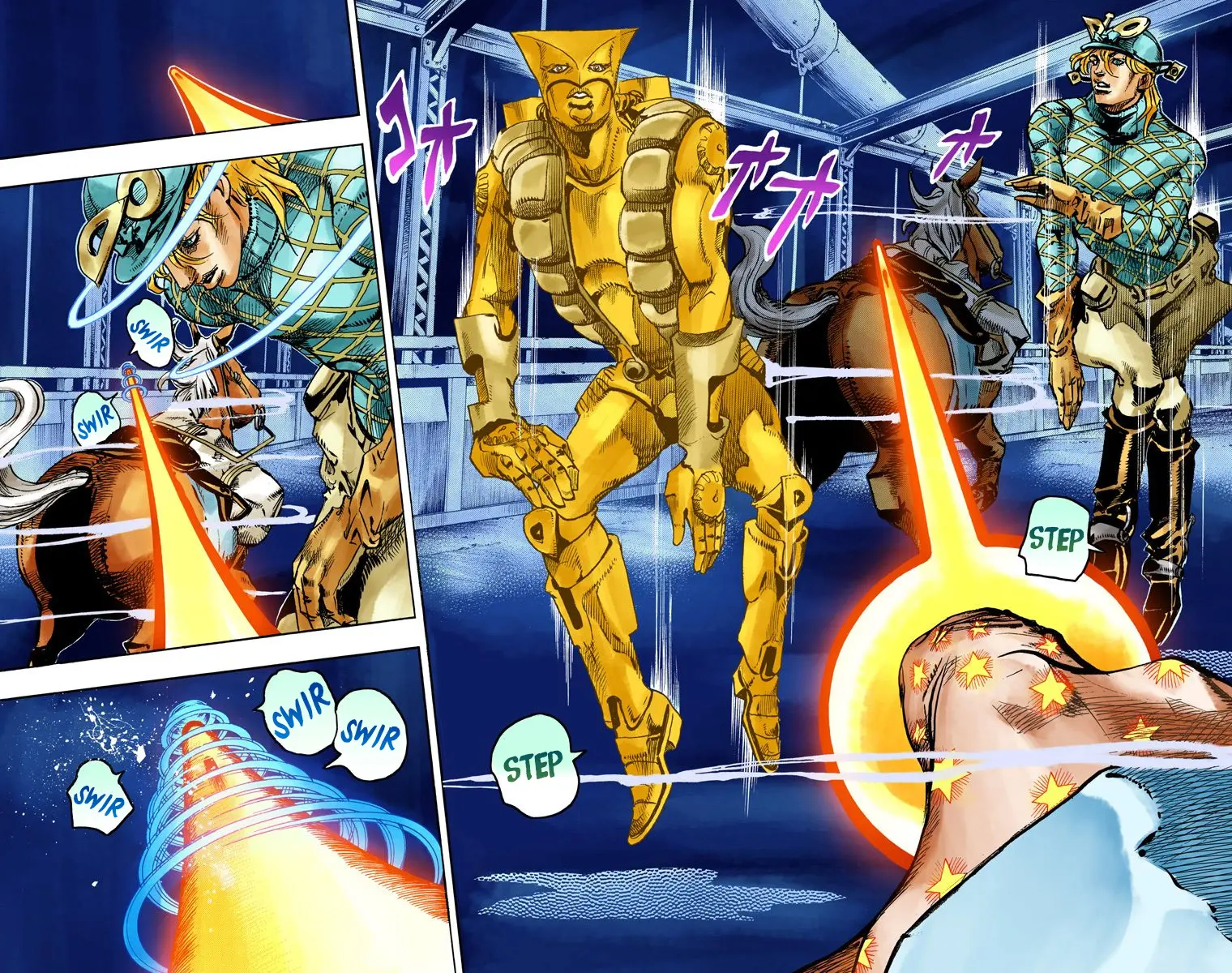 JoJo's Bizarre Adventure Steel Ball Run Colored Manga — Chapter 94 — Page 3