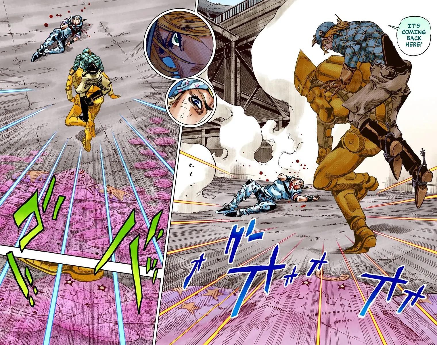 JoJo's Bizarre Adventure Steel Ball Run Colored Manga — Chapter 94 — Page 17