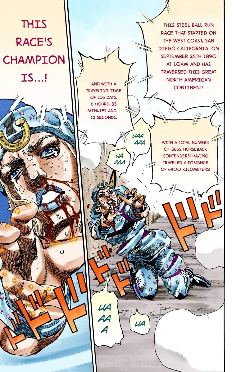 JoJo's Bizarre Adventure Steel Ball Run Colored Manga — Chapter 94 — Page 30