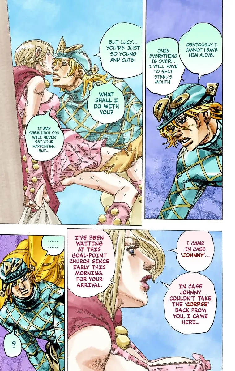 JoJo's Bizarre Adventure Steel Ball Run Colored Manga — Chapter 95 END — Page 12