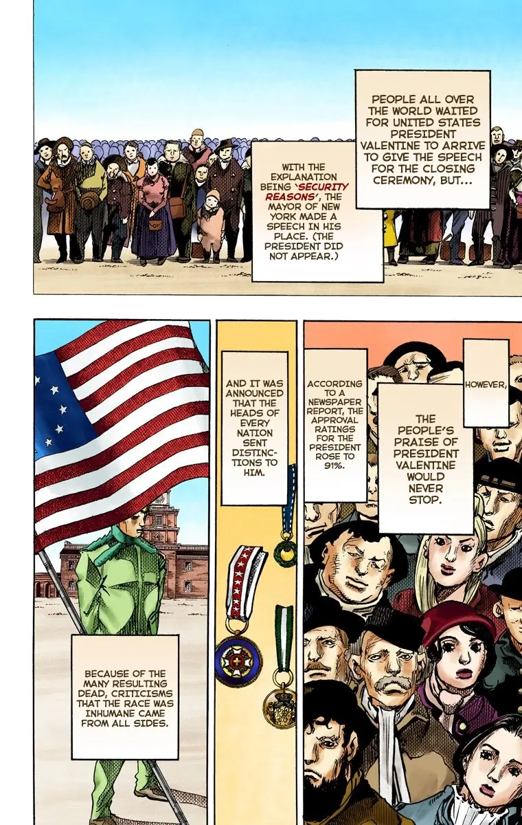 JoJo's Bizarre Adventure Steel Ball Run Colored Manga — Chapter 95 END — Page 29