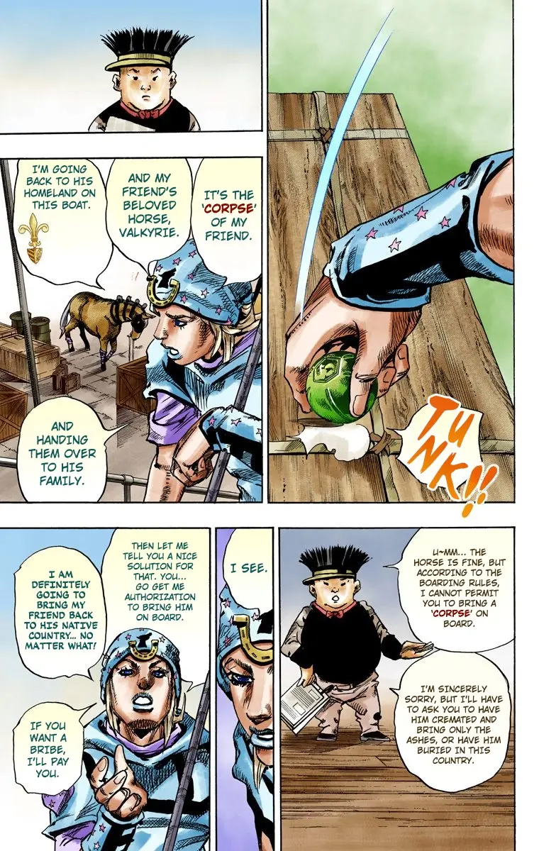 JoJo's Bizarre Adventure Steel Ball Run Colored Manga — Chapter 95 END — Page 36
