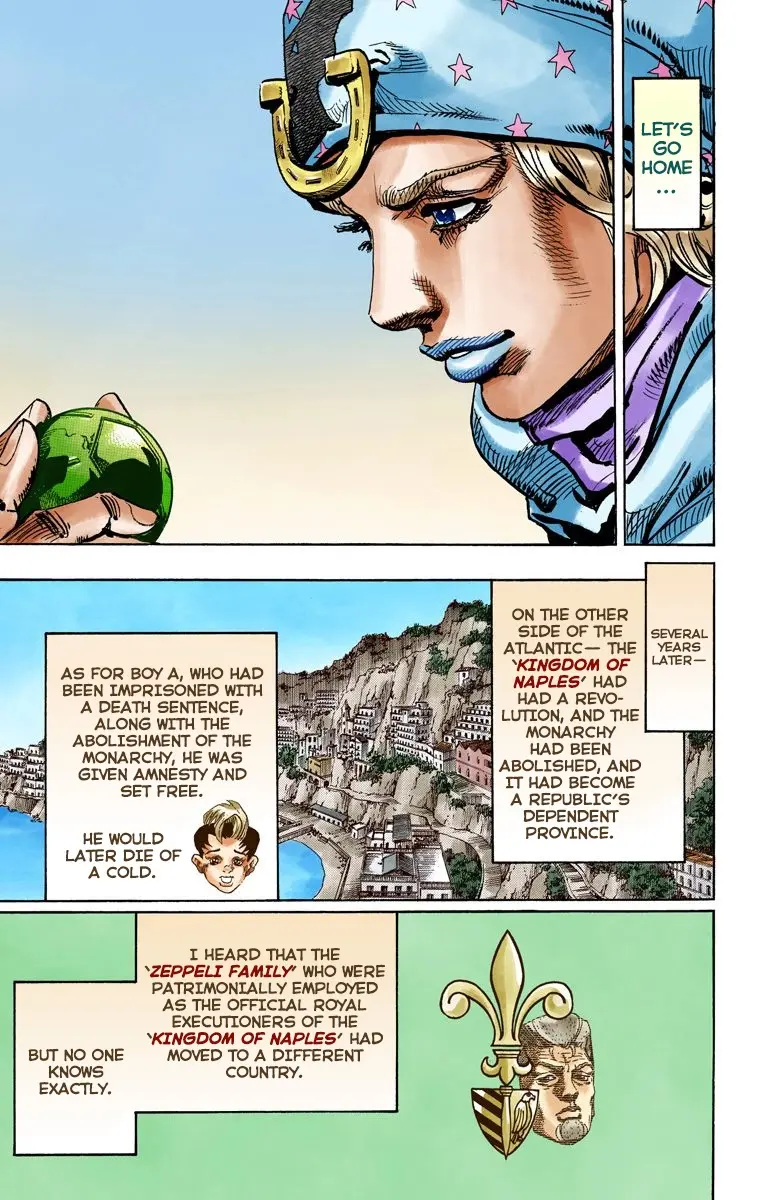 JoJo's Bizarre Adventure Steel Ball Run Colored Manga — Chapter 95 END — Page 41