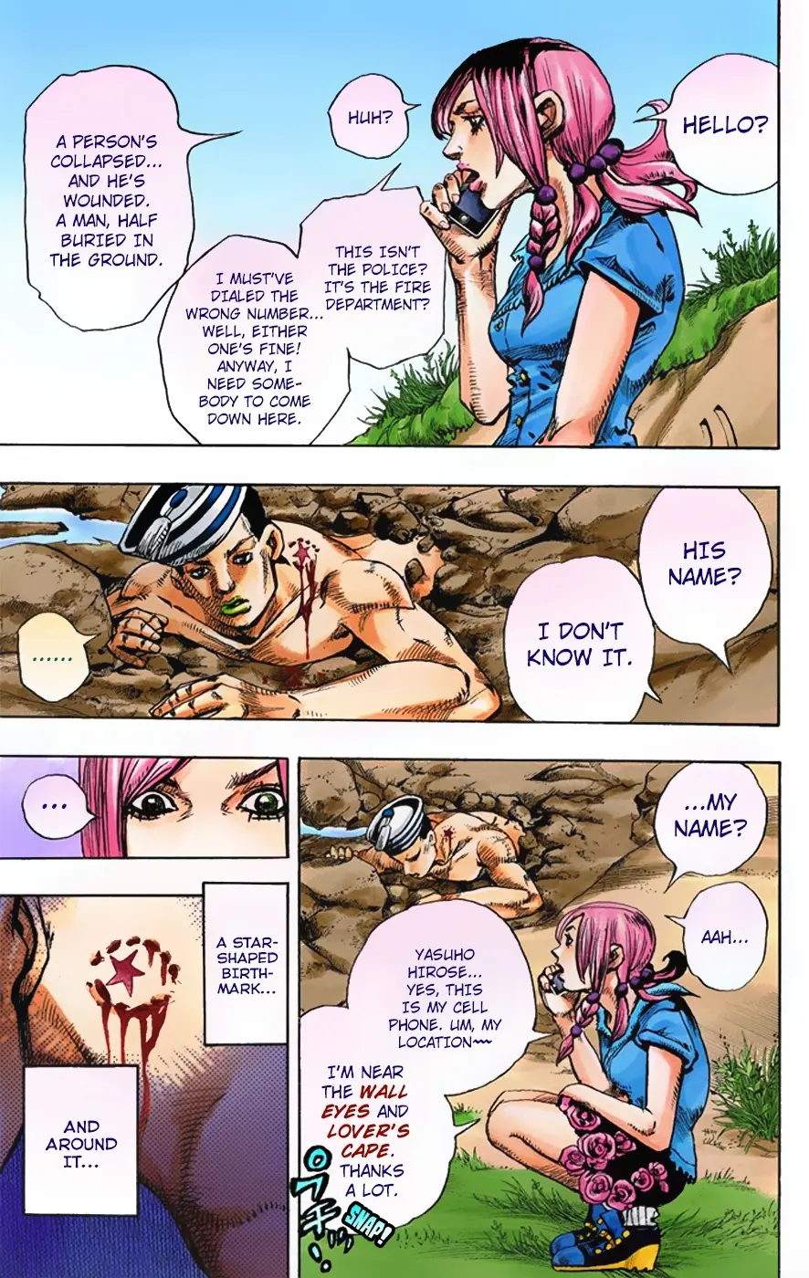 JoJo's Bizarre Adventure, Part 8: JoJolion Colored Manga β Chapter 1 β Page 18