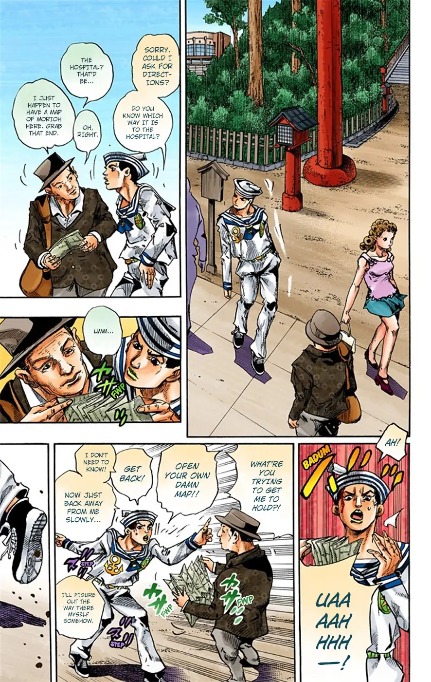 JoJo's Bizarre Adventure, Part 8: JoJolion Colored Manga — Chapter 15 — Page 8