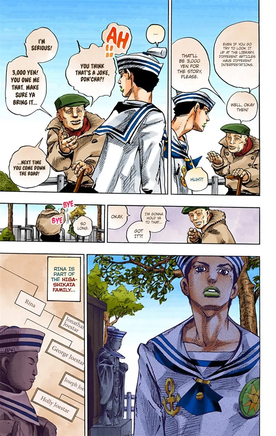 JoJo's Bizarre Adventure, Part 8: JoJolion Colored Manga — Chapter 22 — Page 18