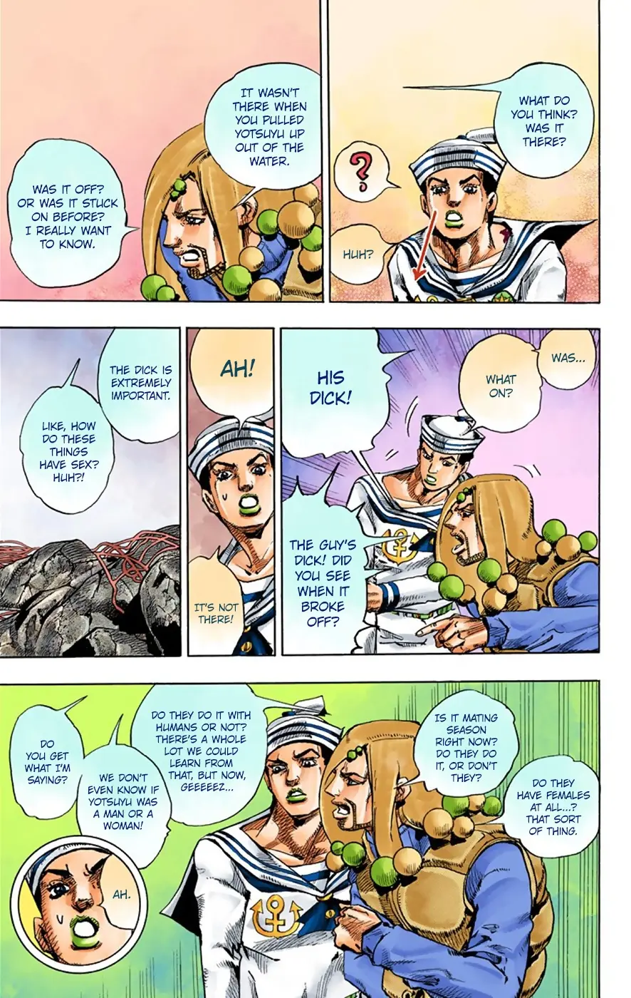 JoJo's Bizarre Adventure, Part 8: JoJolion Colored Manga — Chapter 32 — Page 35