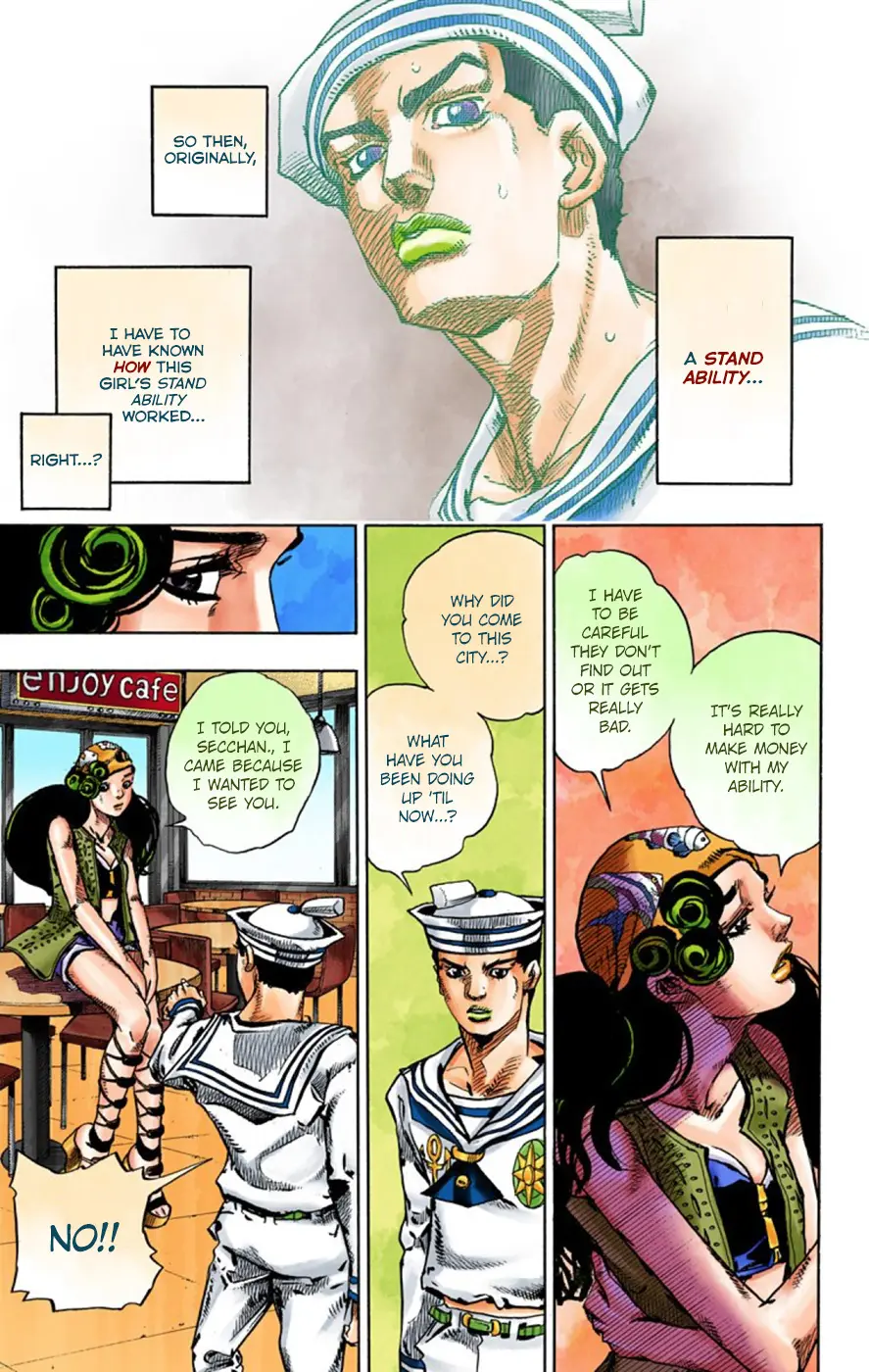 JoJo's Bizarre Adventure, Part 8: JoJolion Colored Manga — Chapter 44 — Page 15