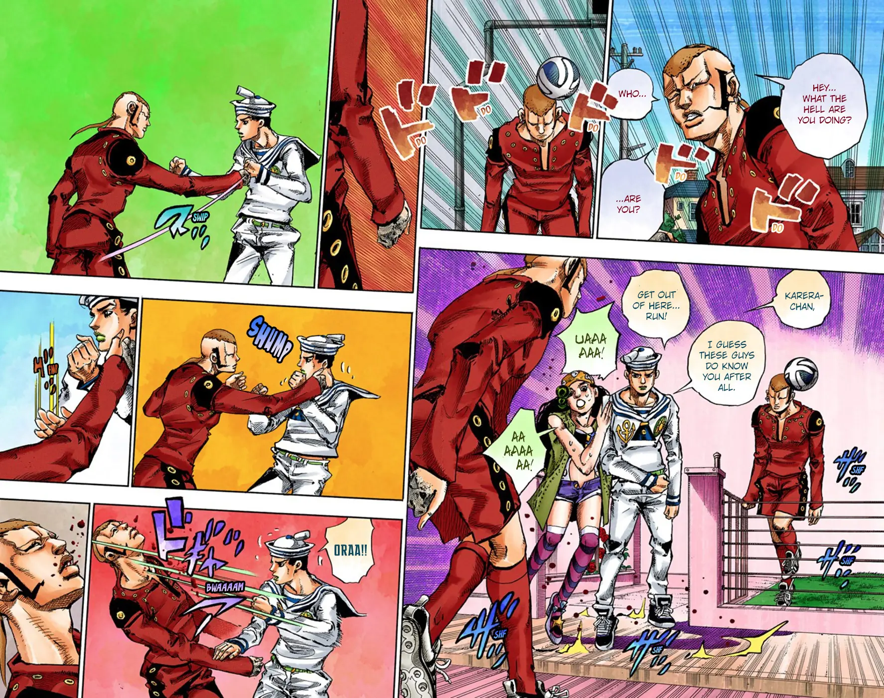 JoJo's Bizarre Adventure, Part 8: JoJolion Colored Manga — Chapter 45 — Page 28